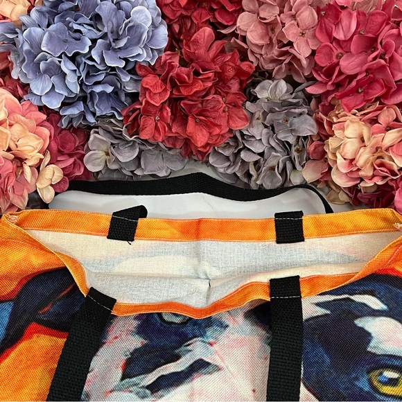 Eco-Friendly Goofy Black and White Dalmatian Dog Folding Tote Bag - Picture 12 of 15